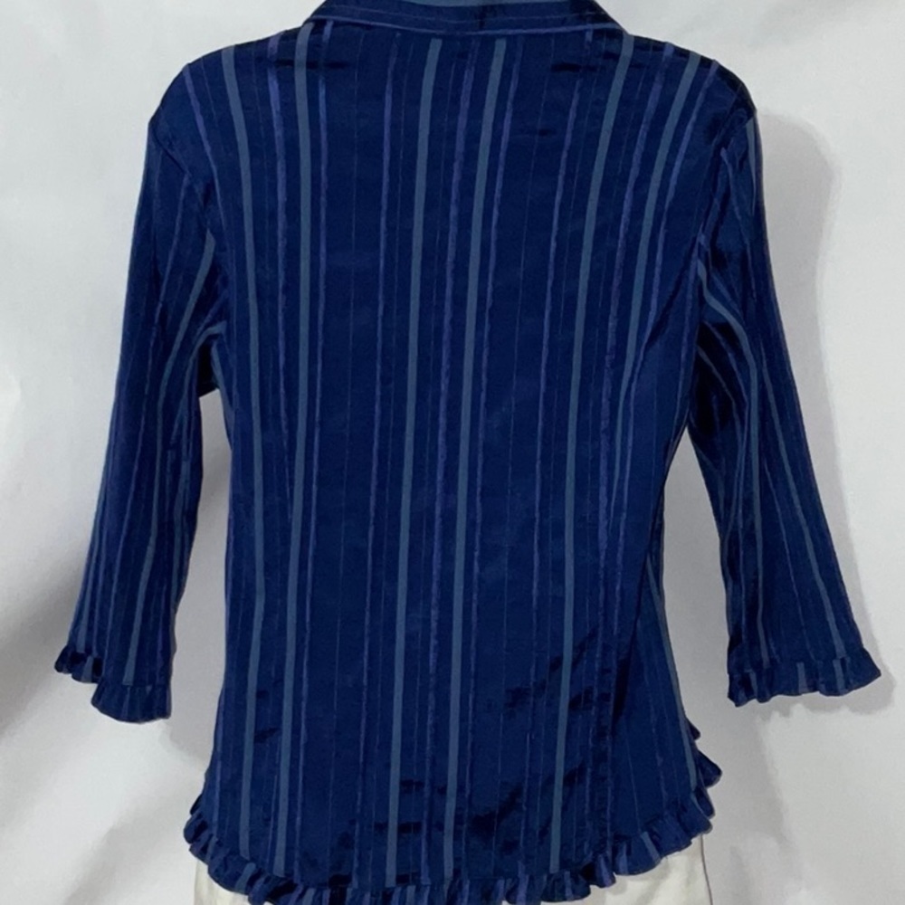 Aegean Top, Blue Stripes, Size S - Picture 4 of 9